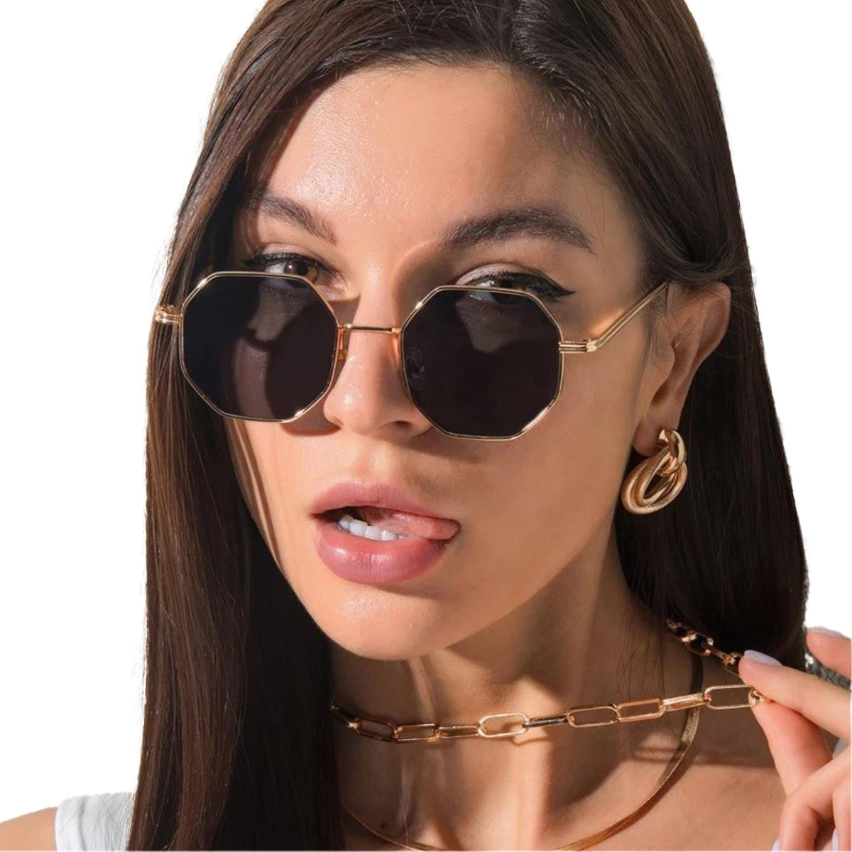 Eldorado Trendy Metal Frame Sunglasses