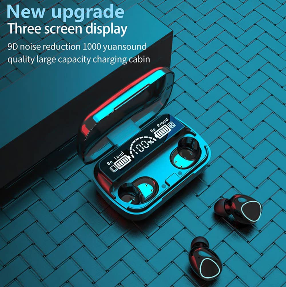 M10 TWS Wireless Earbuds with Charging Power Bank & LED Display 3D Touch Bluetooth Headset
